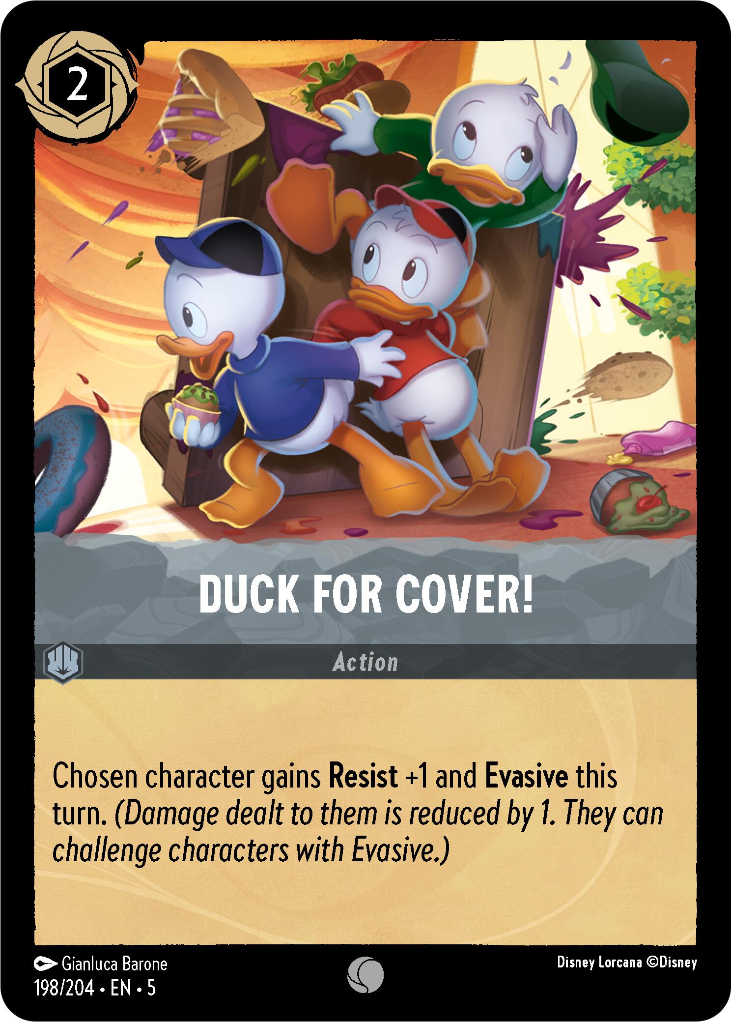 Duck for Cover! (198/204) [Shimmering Skies] - Disney - Card Brawlers | Quebec | Canada |