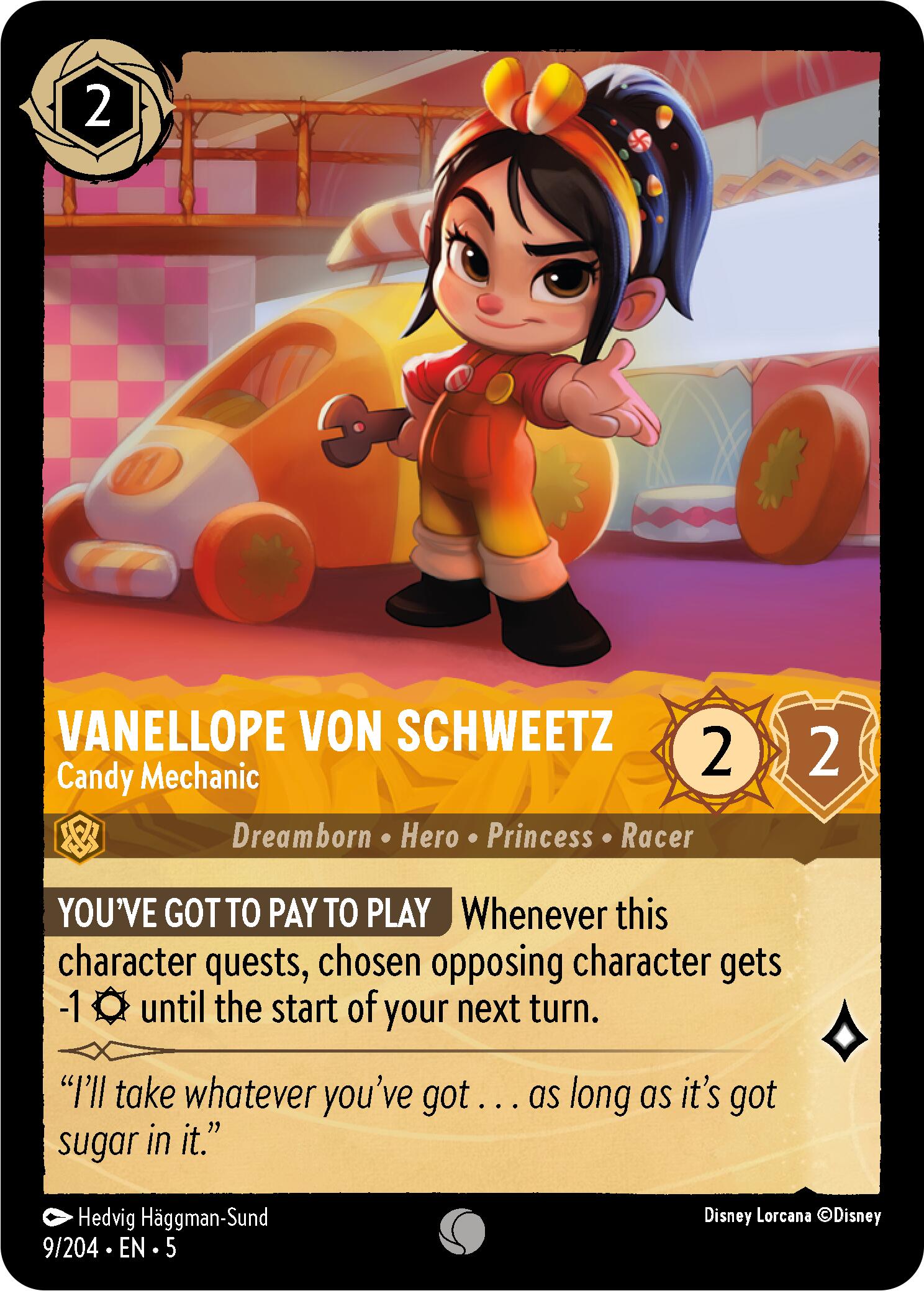 Vanellope von Schweetz - Candy Mechanic (9/204) [Shimmering Skies] - Disney - Card Brawlers | Quebec | Canada |