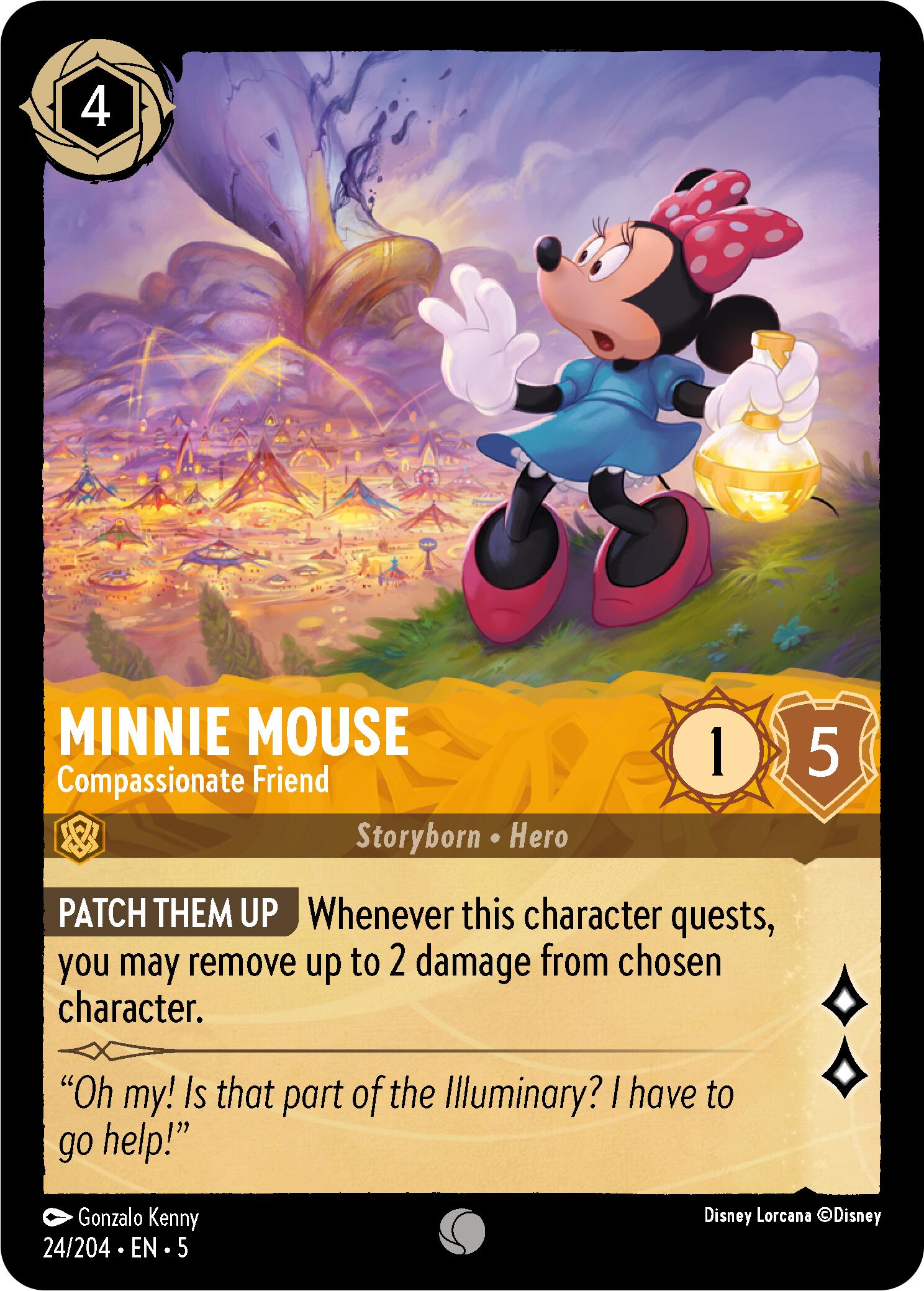 Minnie Mouse - Compassionate Friend (24/204) [Shimmering Skies] - Disney - Card Brawlers | Quebec | Canada |