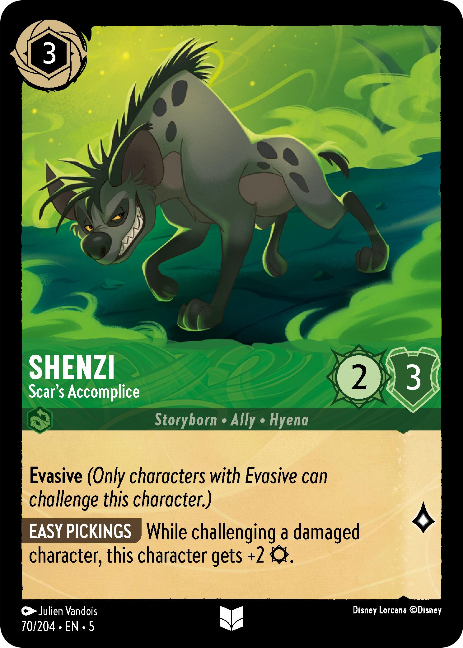 Shenzi - Scar's Accomplice (70/204) [Shimmering Skies] - Disney - Card Brawlers | Quebec | Canada |