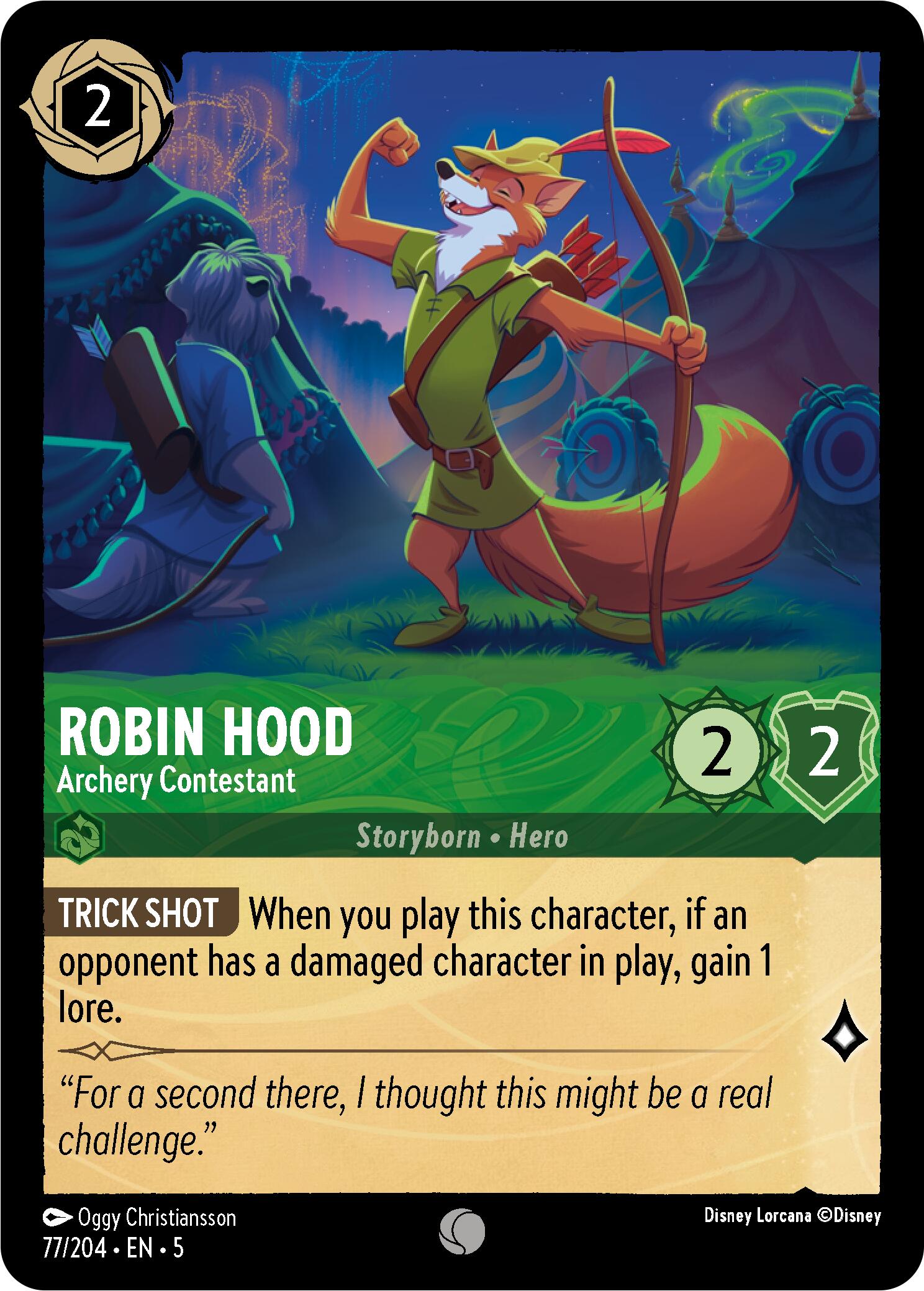 Robin Hood - Archery Contestant (77/204) [Shimmering Skies] - Disney - Card Brawlers | Quebec | Canada |