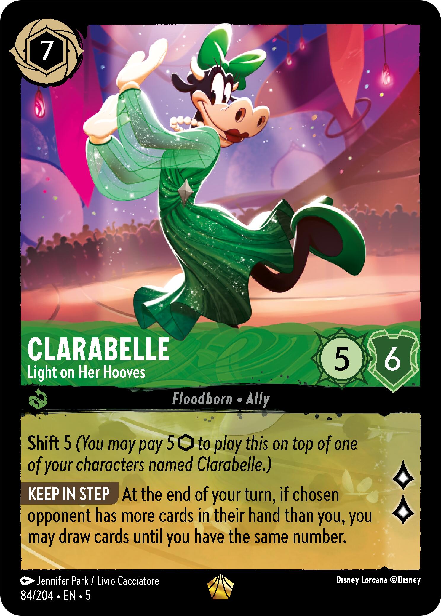 Clarabelle - Light on Her Hooves (84/204) [Shimmering Skies] - Disney - Card Brawlers | Quebec | Canada |