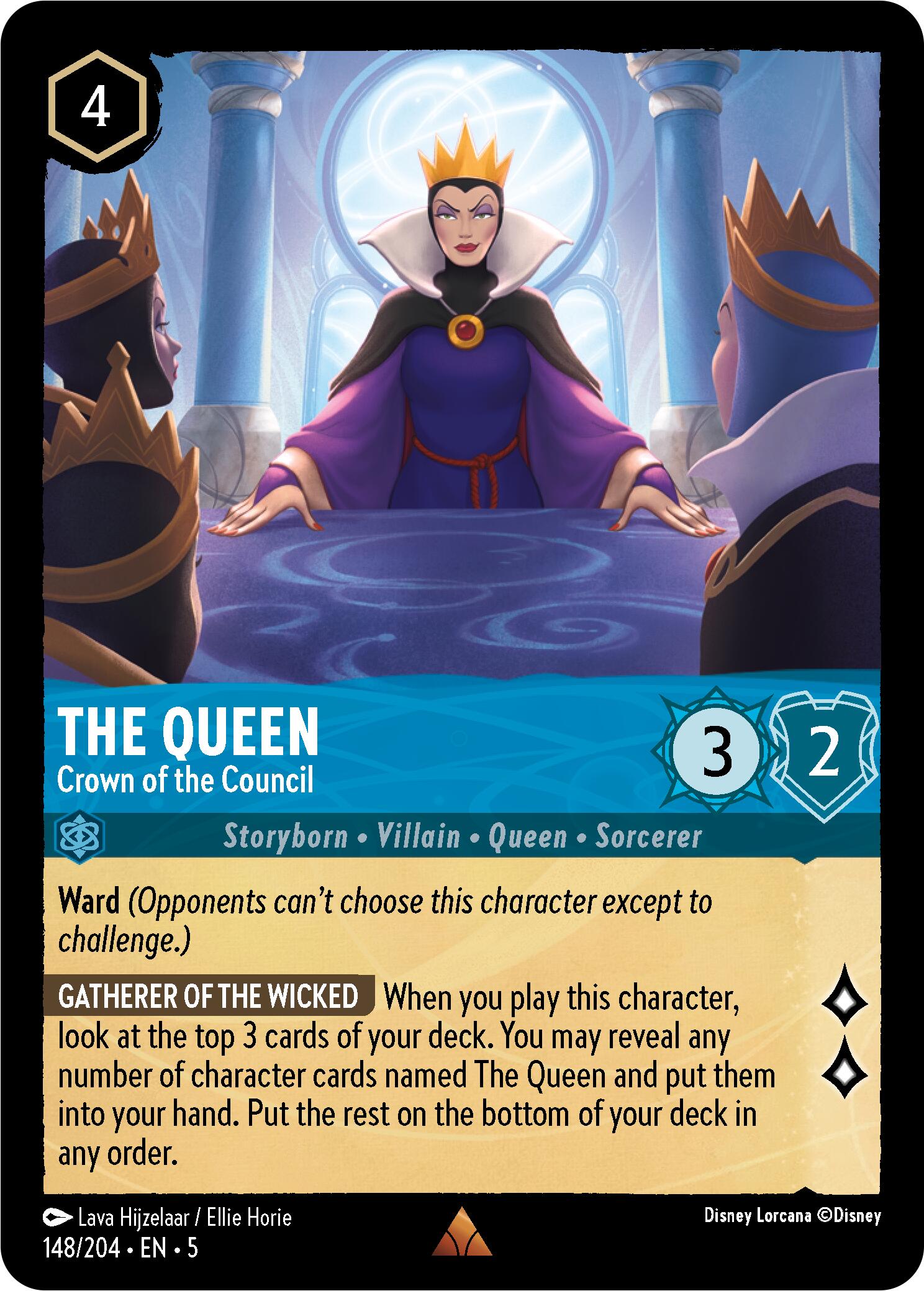 The Queen - Crown of the Council (148/204) [Shimmering Skies] - Disney - Card Brawlers | Quebec | Canada |