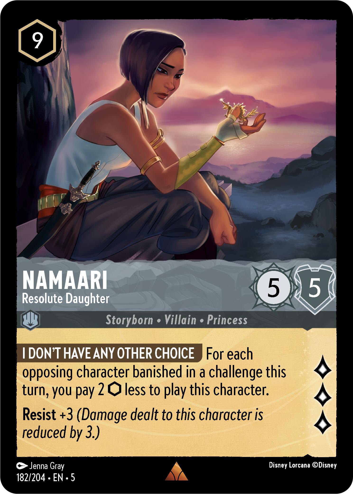 Namaari - Resolute Daughter (182/204) [Shimmering Skies] - Disney - Card Brawlers | Quebec | Canada |