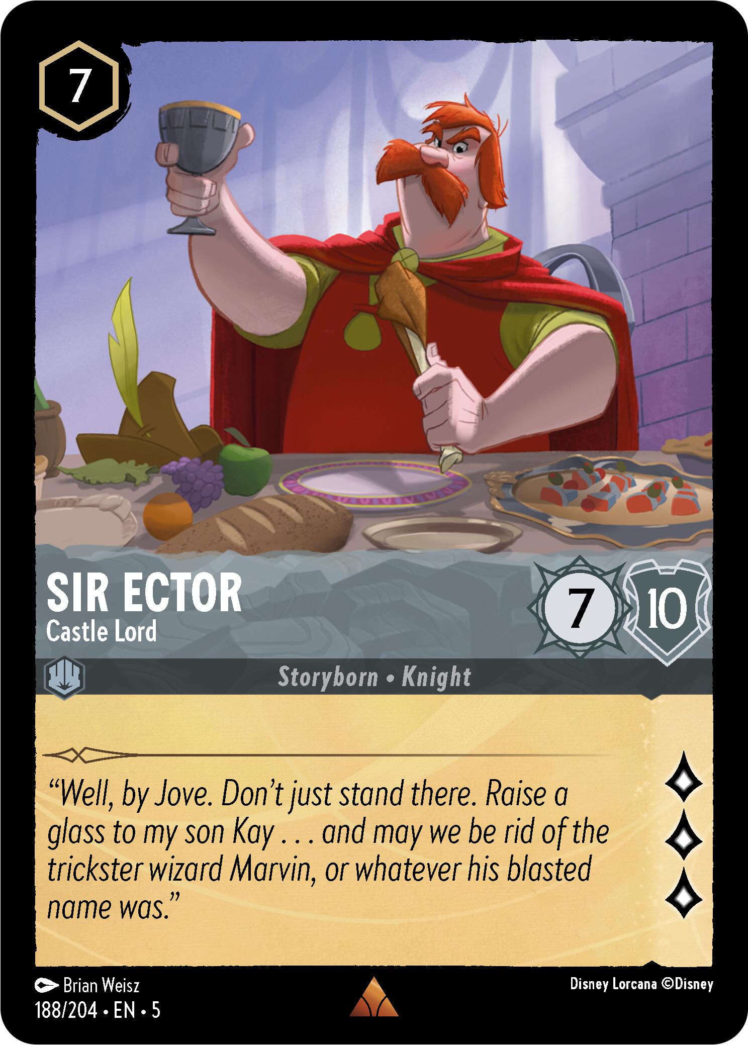 Sir Ector - Castle Lord (188/204) [Shimmering Skies] - Disney - Card Brawlers | Quebec | Canada |