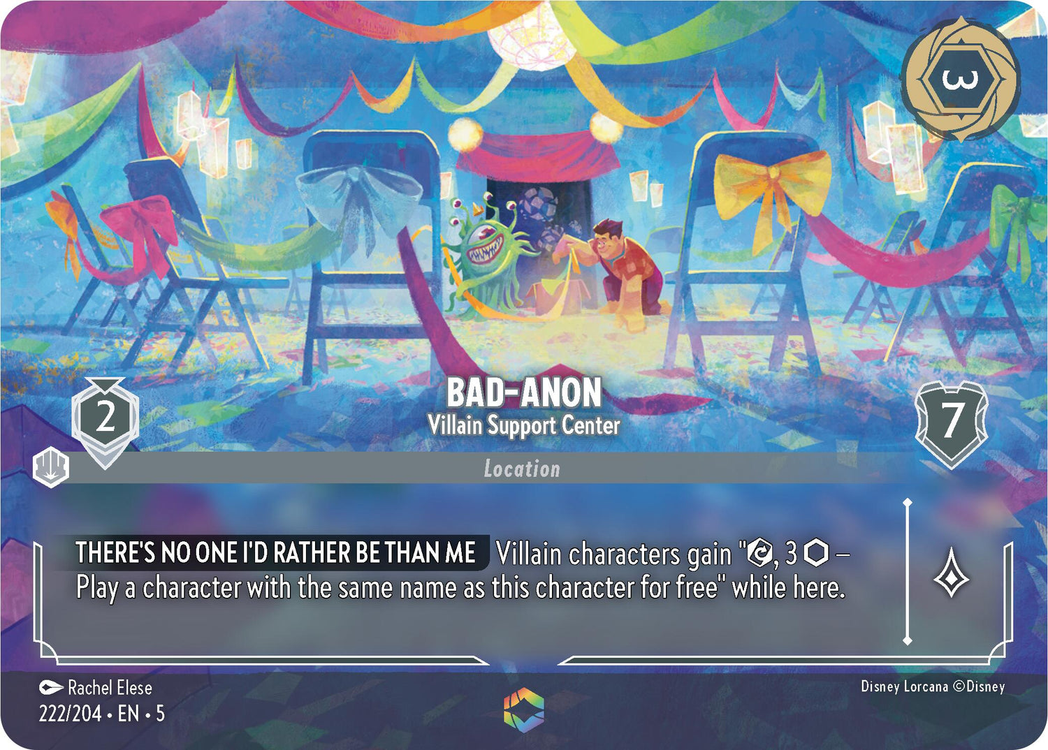 Bad-Anon - Villain Support Center (Enchanted) (222/204) [Shimmering Skies] - Disney - Card Brawlers | Quebec | Canada |