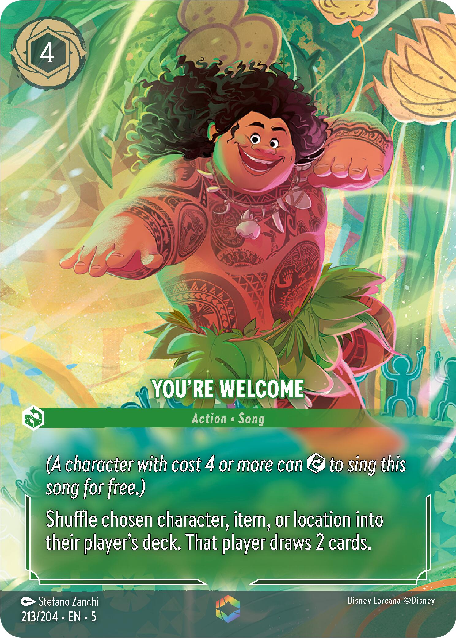 You're Welcome (Enchanted) (213/204) [Shimmering Skies] - Disney - Card Brawlers | Quebec | Canada |