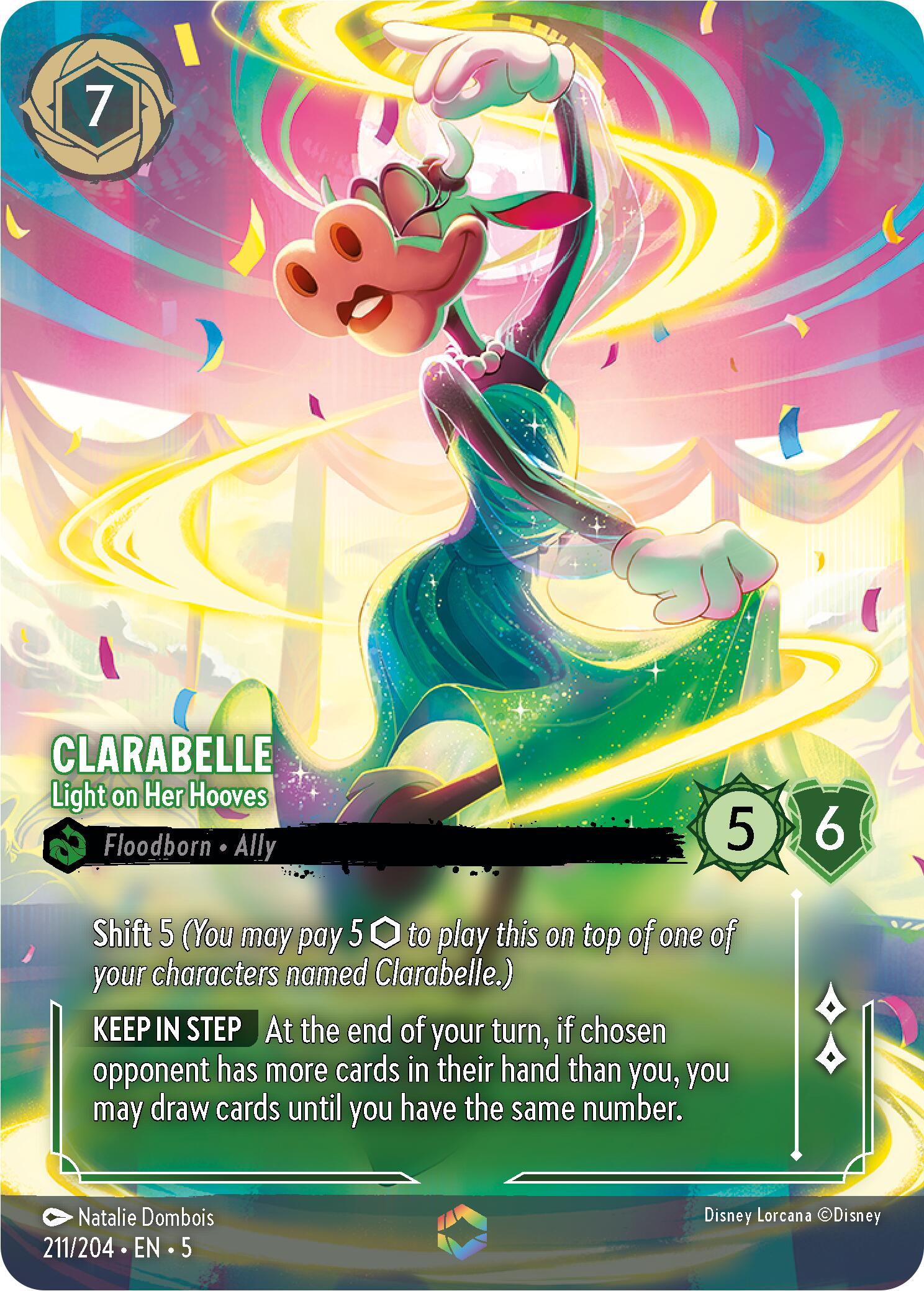 Clarabelle - Light on Her Hooves (Enchanted) (211/204) [Shimmering Skies] - Disney - Card Brawlers | Quebec | Canada |