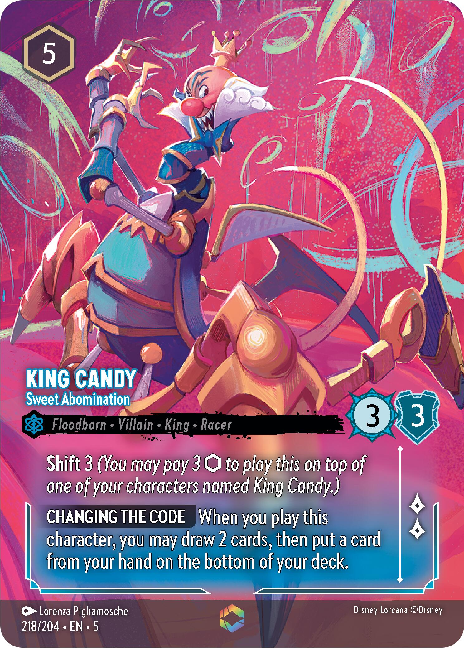 King Candy - Sweet Abomination (Enchanted) (218/204) [Shimmering Skies] - Disney - Card Brawlers | Quebec | Canada |
