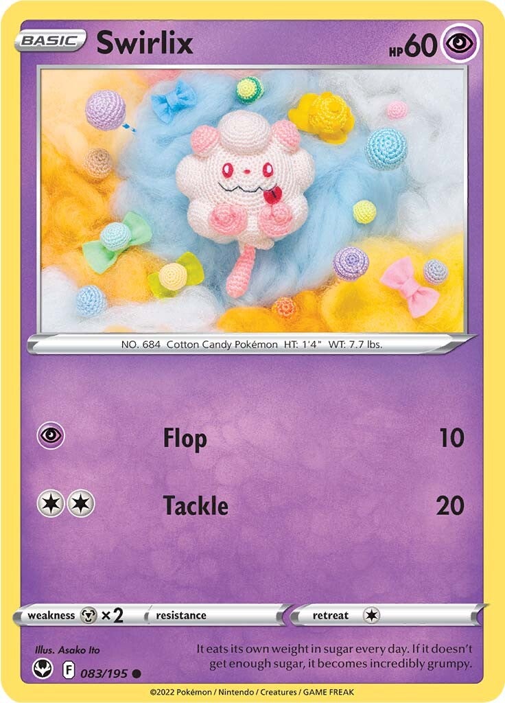 Swirlix (083/195) [Sword & Shield: Silver Tempest] - Pokémon - Card Brawlers | Quebec | Canada |