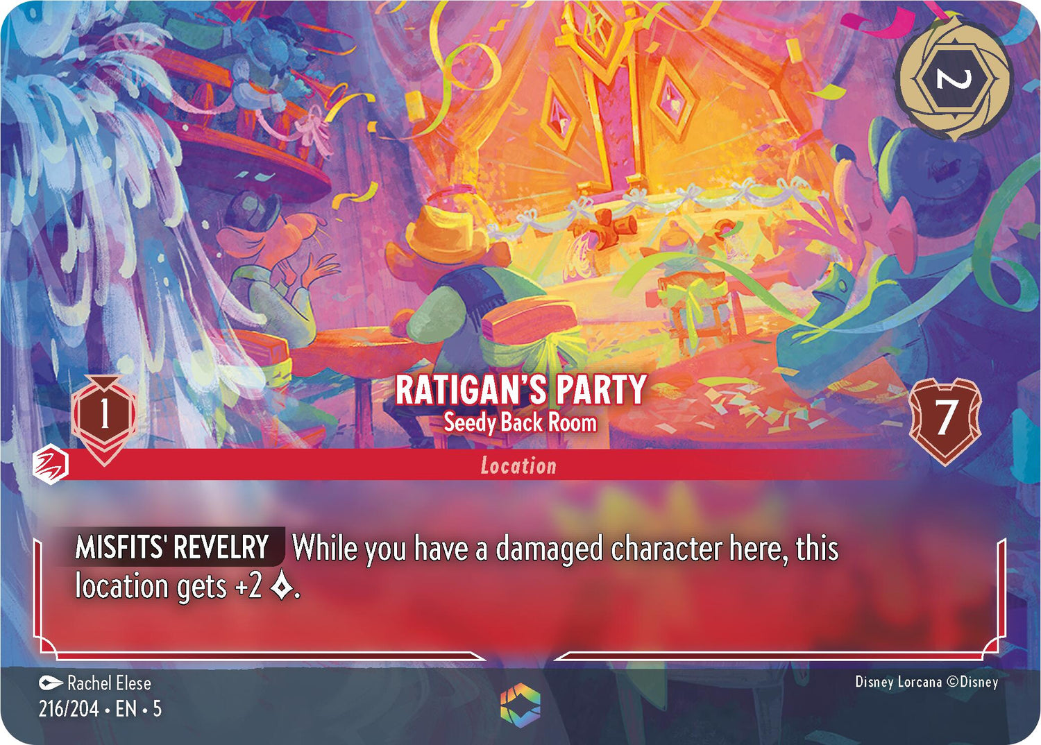 Ratigan's Party - Seedy Back Room (Enchanted) (216/204) [Shimmering Skies] - Disney - Card Brawlers | Quebec | Canada |