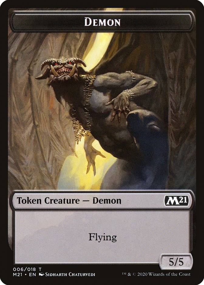 Angel // Demon Double-Sided Token [Core Set 2021 Tokens] - Magic: The Gathering - Card Brawlers | Quebec | Canada |