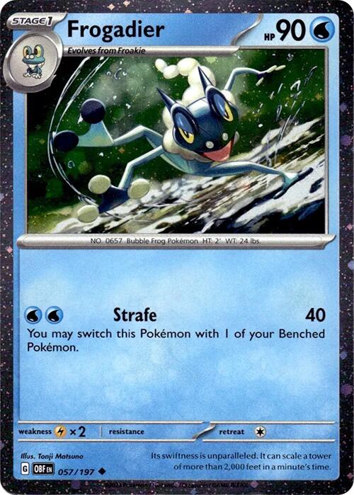 Frogadier (057/197) (Cosmos Holo) [Scarlet & Violet: Obsidian Flames] - Pokémon - Card Brawlers | Quebec | Canada |
