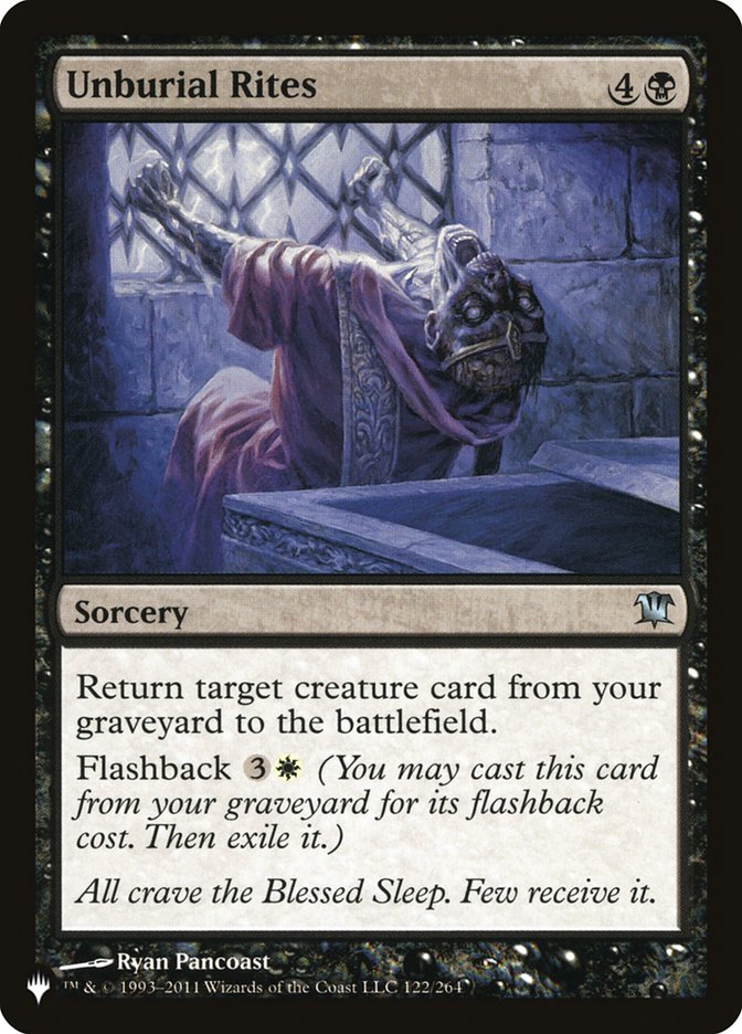 Unburial Rites [The List] - Magic: The Gathering - Card Brawlers | Quebec | Canada |