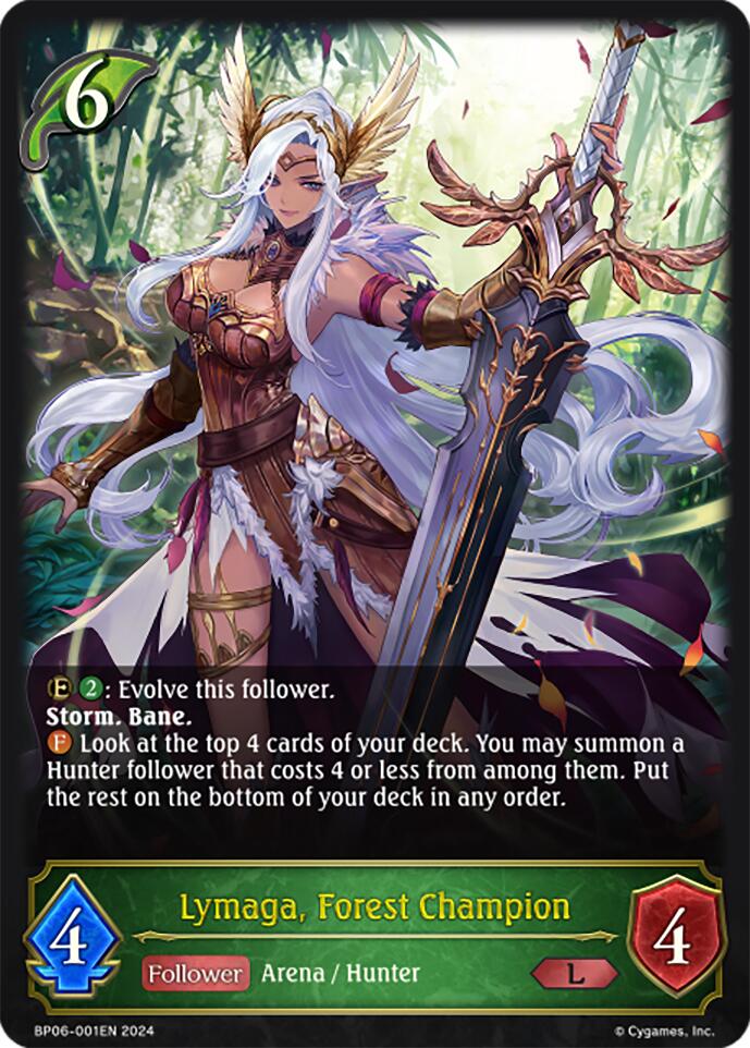 Lymaga, Forest Champion (BP06-001EN) [Paragons of the Colosseum] - Bushiroad - Card Brawlers | Quebec | Canada |
