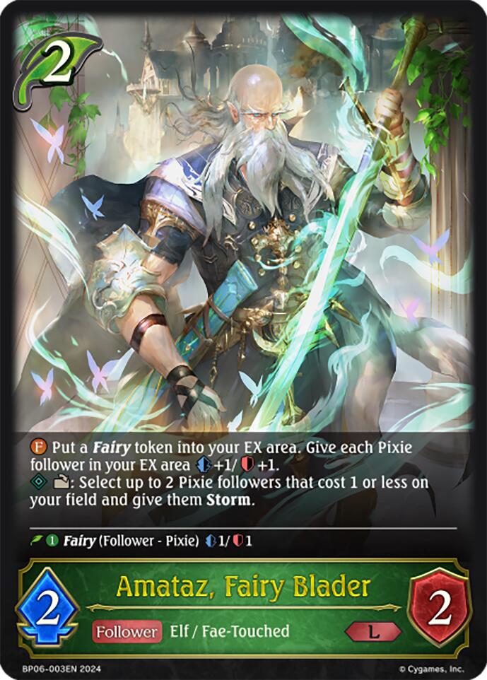 Amataz, Fairy Blader (BP06-003EN) [Paragons of the Colosseum] - Bushiroad - Card Brawlers | Quebec | Canada |