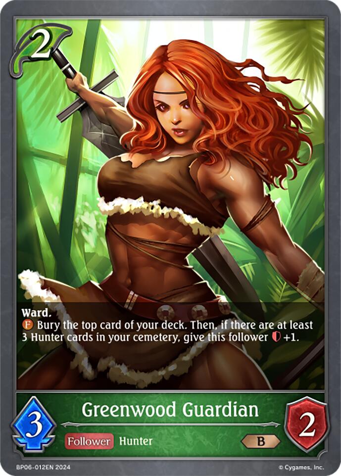 Greenwood Guardian (BP06-012EN) [Paragons of the Colosseum] - Bushiroad - Card Brawlers | Quebec | Canada |