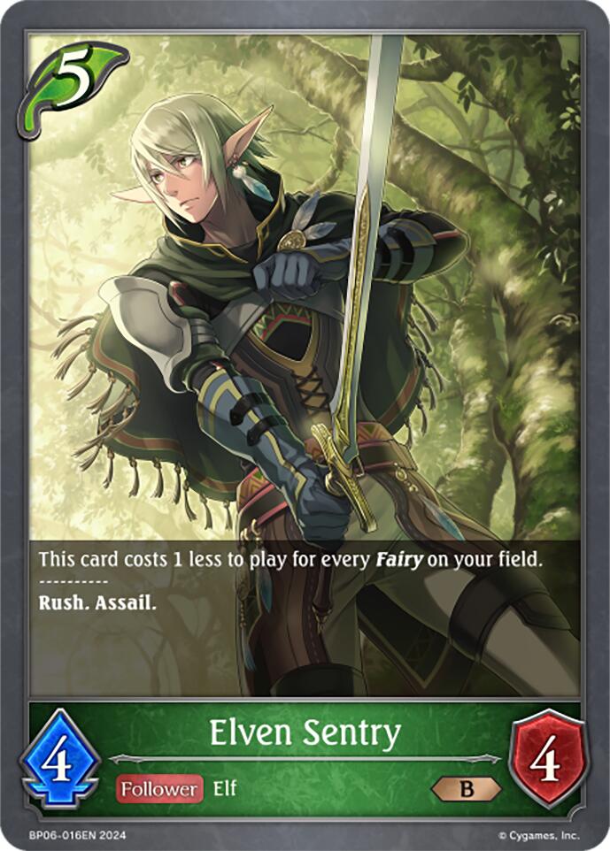 Elven Sentry (BP06-016EN) [Paragons of the Colosseum] - Bushiroad - Card Brawlers | Quebec | Canada |