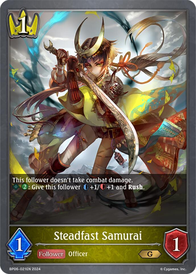 Steadfast Samurai (BP06-021EN) [Paragons of the Colosseum] - Bushiroad - Card Brawlers | Quebec | Canada |