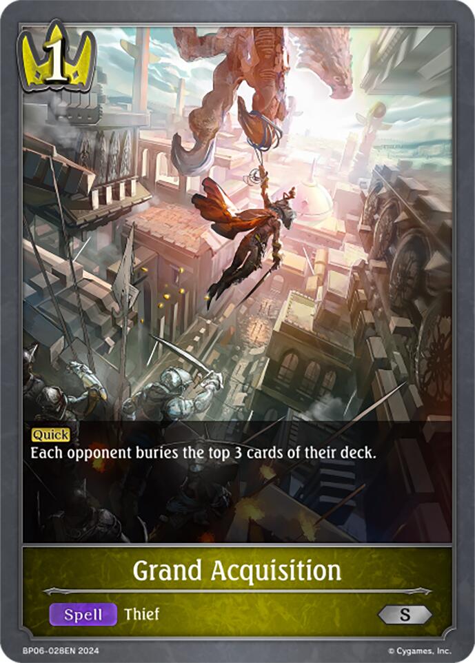 Grand Acquisition (BP06-028EN) [Paragons of the Colosseum] - Bushiroad - Card Brawlers | Quebec | Canada |
