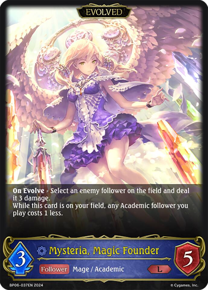 Mysteria, Magic Founder (Evolved) (BP06-037EN) [Paragons of the Colosseum] - Bushiroad - Card Brawlers | Quebec | Canada |