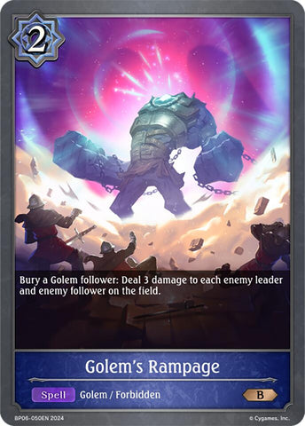 Golem's Rampage (BP06-050EN) [Paragons of the Colosseum]