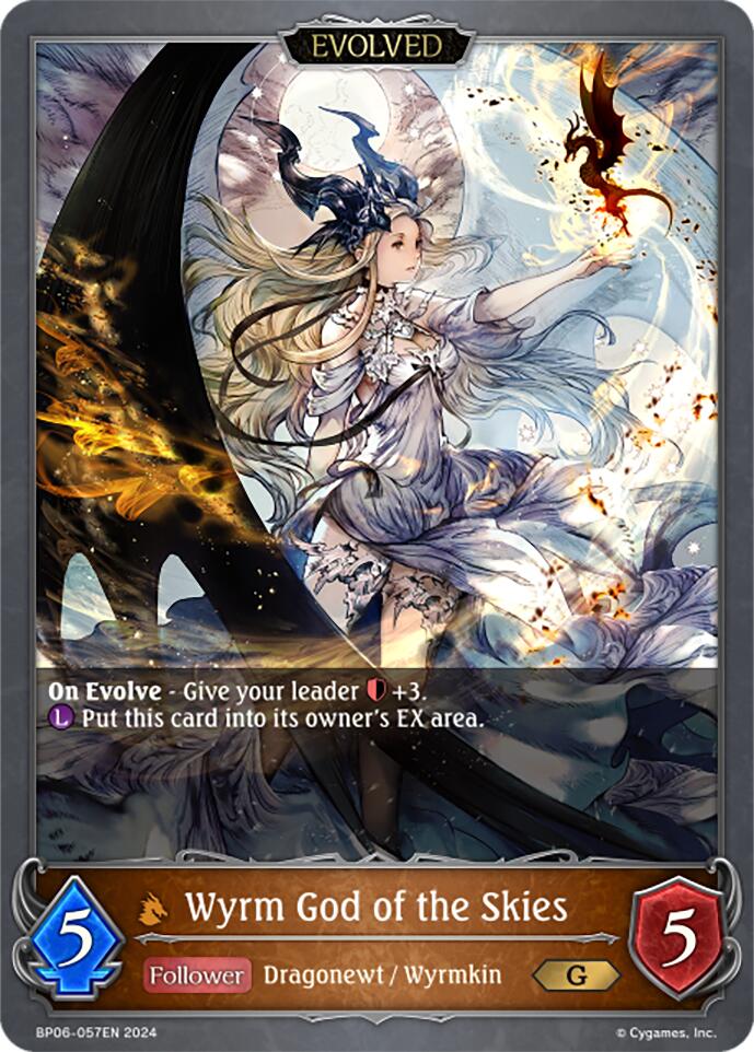 Wyrm God of the Skies (Evolved) (BP06-057EN) [Paragons of the Colosseum] - Bushiroad - Card Brawlers | Quebec | Canada |