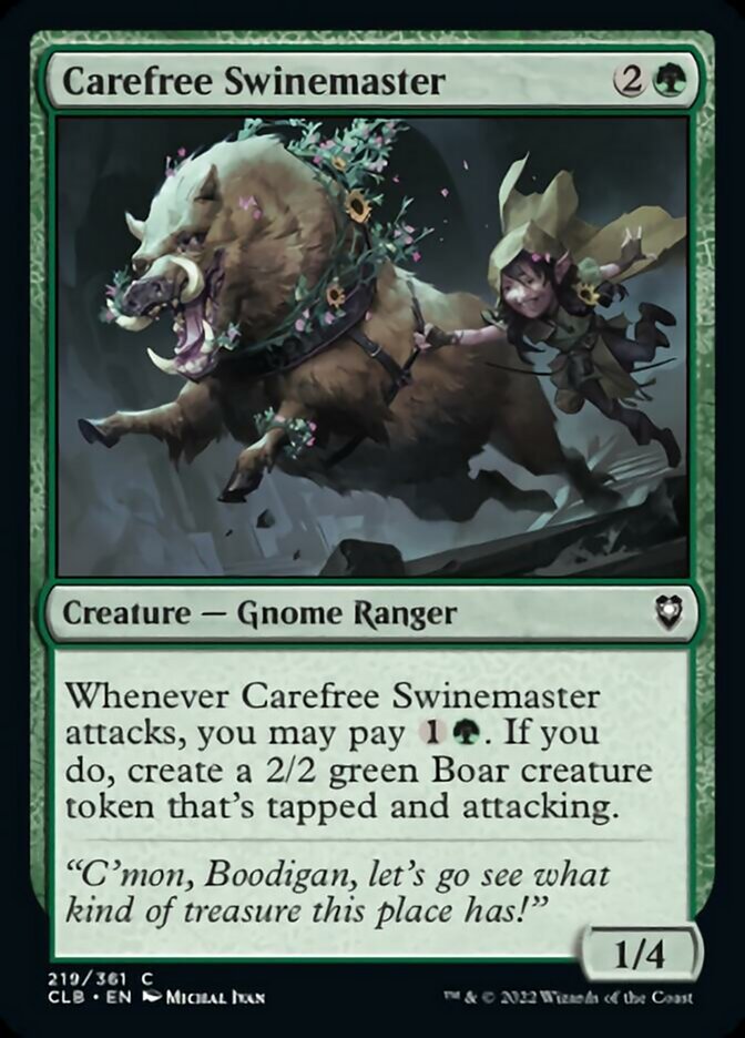 Carefree Swinemaster [Commander Legends: Battle for Baldur's Gate] - Magic: The Gathering - Card Brawlers | Quebec | Canada |