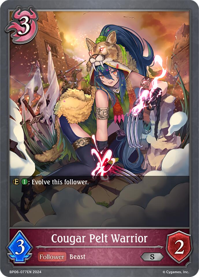 Cougar Pelt Warrior (BP06-077EN) [Paragons of the Colosseum] - Bushiroad - Card Brawlers | Quebec | Canada |