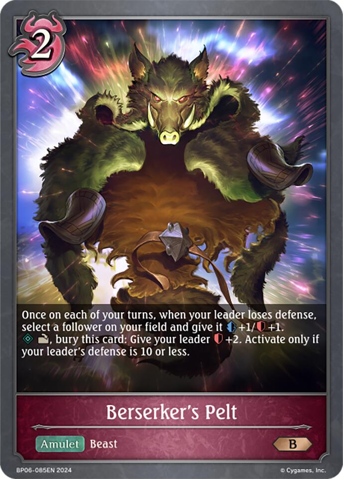 Berserker's Pelt (BP06-085EN) [Paragons of the Colosseum] - Bushiroad - Card Brawlers | Quebec | Canada |