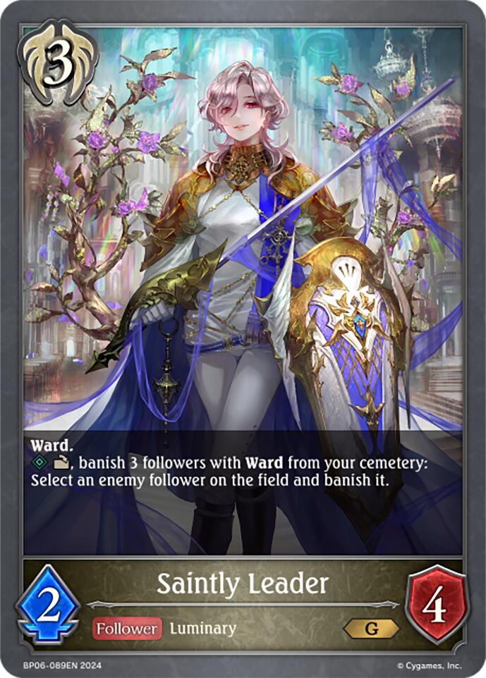 Saintly Leader (BP06-089EN) [Paragons of the Colosseum] - Bushiroad - Card Brawlers | Quebec | Canada |