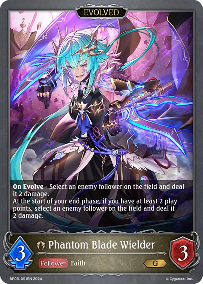 Phantom Blade Wielder (Evolved) (BP06-091EN) [Paragons of the Colosseum] - Bushiroad - Card Brawlers | Quebec | Canada |
