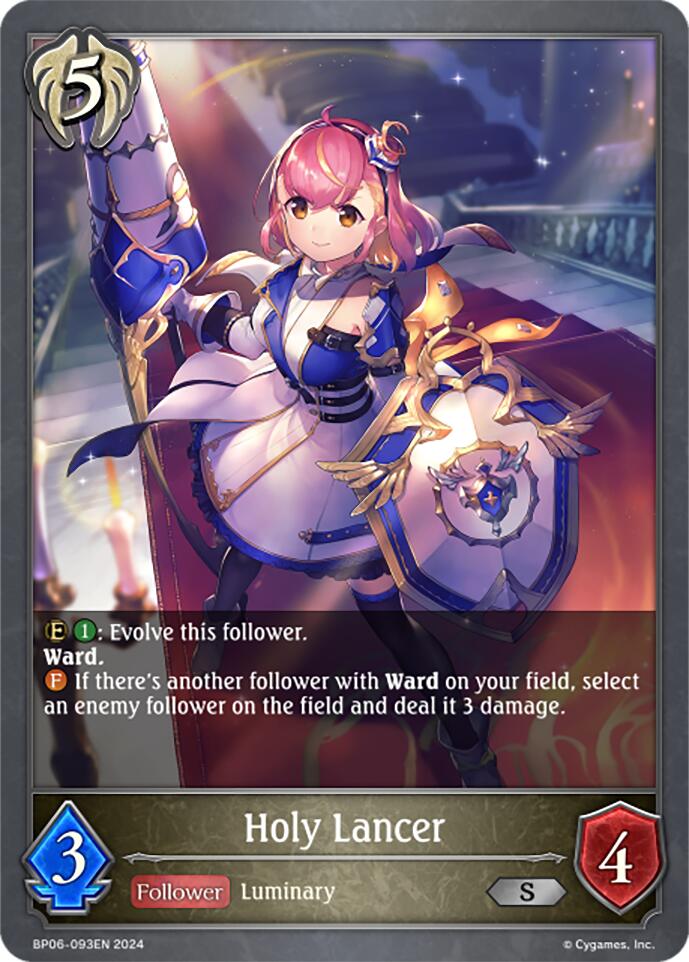 Holy Lancer (BP06-093EN) [Paragons of the Colosseum] - Bushiroad - Card Brawlers | Quebec | Canada |