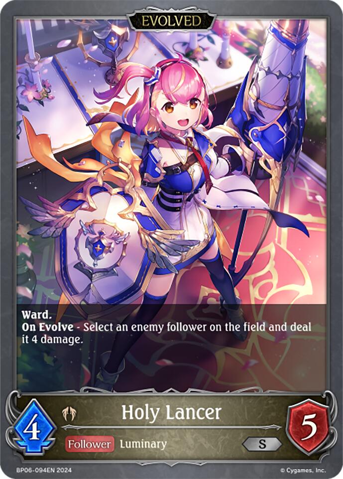 Holy Lancer (Evolved) (BP06-094EN) [Paragons of the Colosseum] - Bushiroad - Card Brawlers | Quebec | Canada |