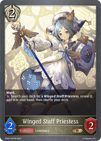 Winged Staff Priestess (BP06-097EN) [Paragons of the Colosseum]