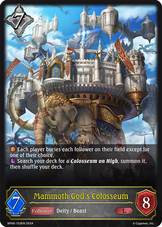 Mammoth God's Colosseum (BP06-103EN) [Paragons of the Colosseum] - Bushiroad - Card Brawlers | Quebec | Canada |