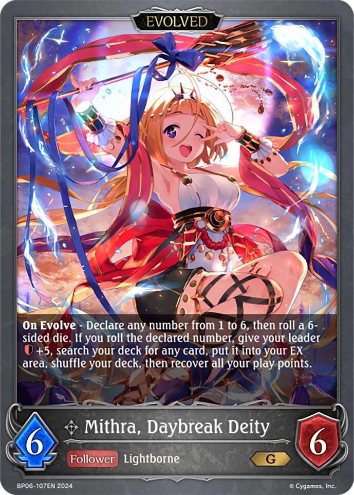 Mithra, Daybreak Deity (Evolved) (BP06-107EN) [Paragons of the Colosseum] - Bushiroad - Card Brawlers | Quebec | Canada |