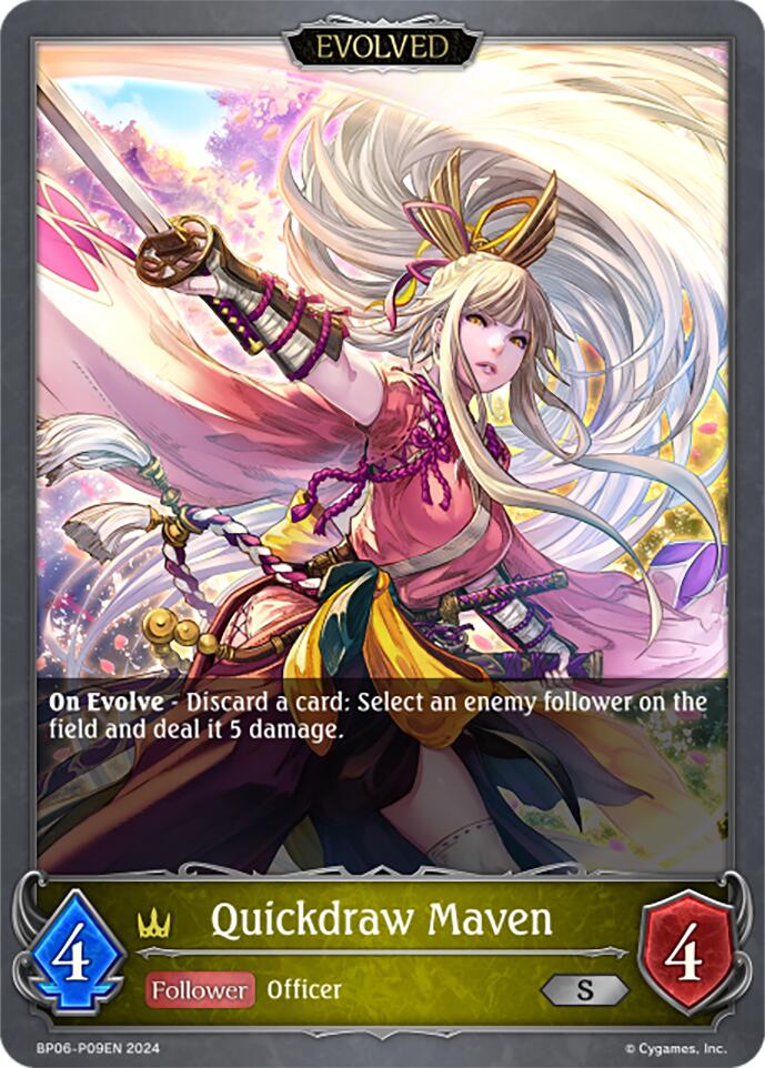 Quickdraw Maven (Evolved) - P09EN (Foil) (BP06-P09EN) [Paragons of the Colosseum] - Bushiroad - Card Brawlers | Quebec | Canada |