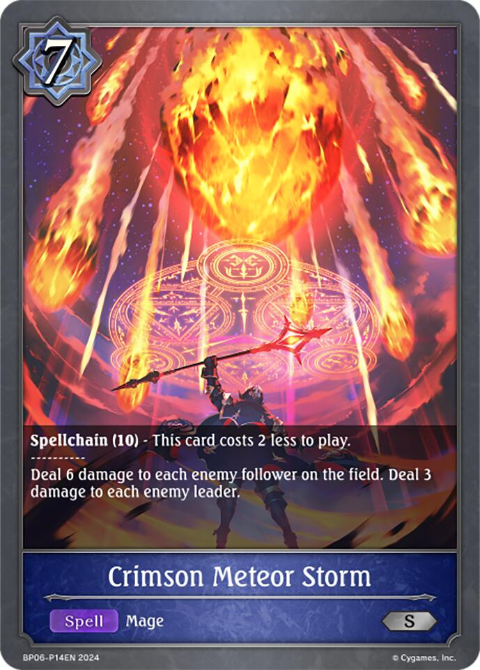 Crimson Meteor Storm - P14EN (Foil) (BP06-P14EN) [Paragons of the Colosseum] - Bushiroad - Card Brawlers | Quebec | Canada |