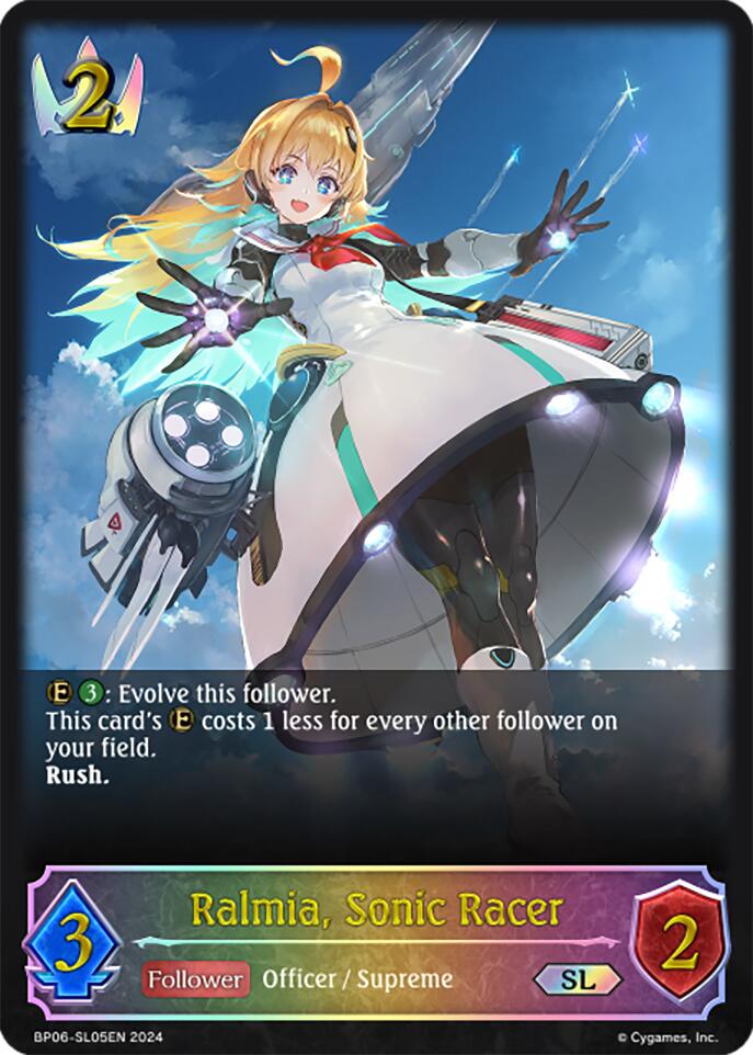 Ralmia, Sonic Racer (BP06-SL05EN) [Paragons of the Colosseum] - Bushiroad - Card Brawlers | Quebec | Canada |
