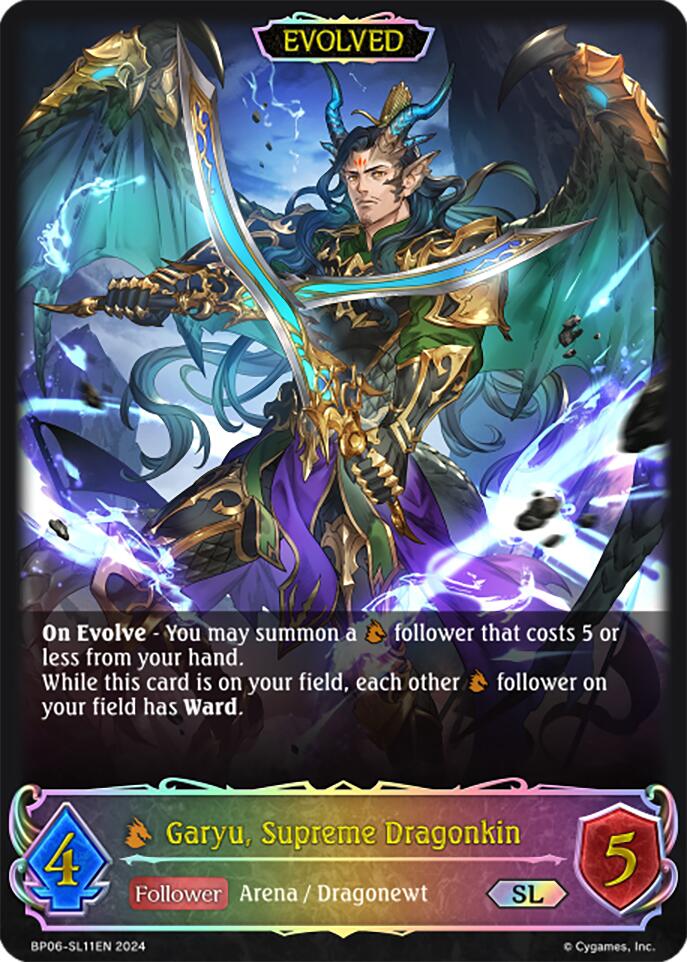 Garyu, Supreme Dragonkin (Evolved) (BP06-SL11EN) [Paragons of the Colosseum] - Bushiroad - Card Brawlers | Quebec | Canada |