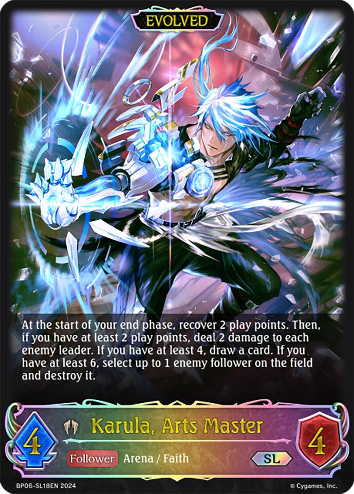 Karula, Arts Master (Evolved) (BP06-SL18EN) [Paragons of the Colosseum] - Bushiroad - Card Brawlers | Quebec | Canada |