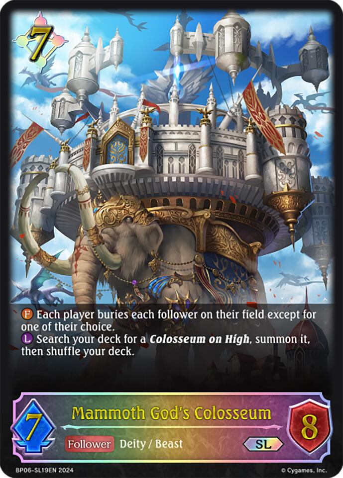 Mammoth God's Colosseum (BP06-SL19EN) [Paragons of the Colosseum] - Bushiroad - Card Brawlers | Quebec | Canada |