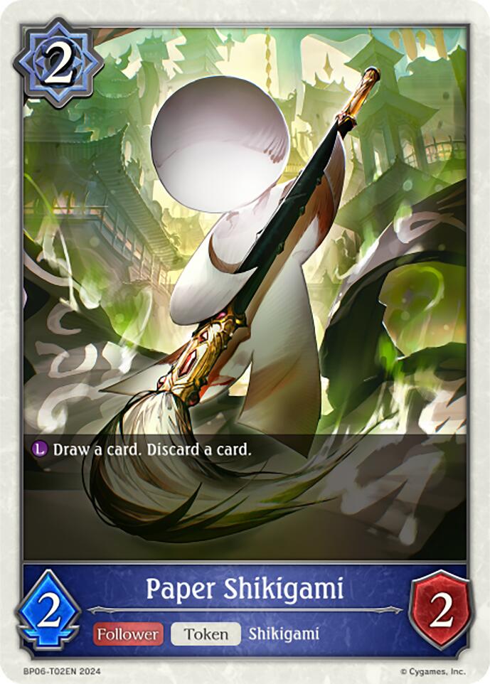 Paper Shikigami (BP06-T02EN) [Paragons of the Colosseum] - Bushiroad - Card Brawlers | Quebec | Canada |
