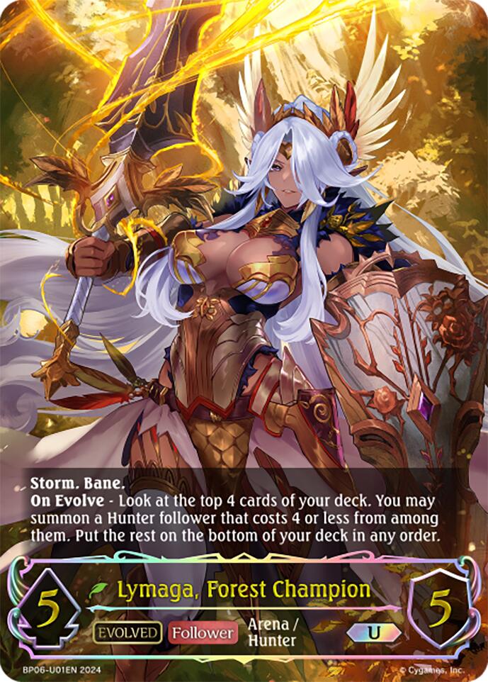 Lymaga, Forest Champion (Evolved) (BP06-U01EN) [Paragons of the Colosseum] - Bushiroad - Card Brawlers | Quebec | Canada |