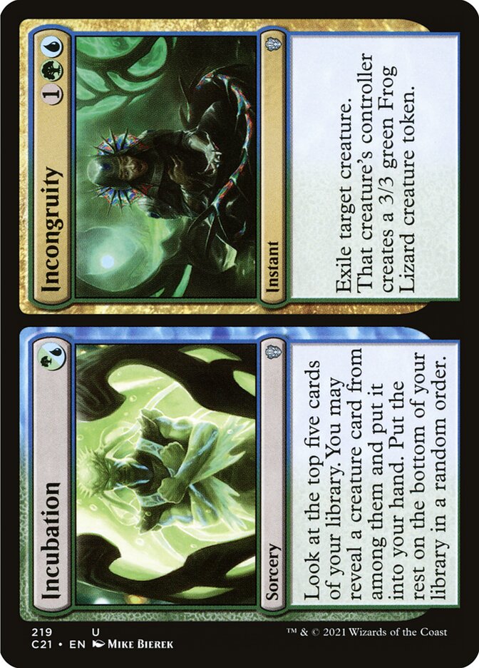 Incubation // Incongruity [Commander 2021] - Magic: The Gathering - Card Brawlers | Quebec | Canada |