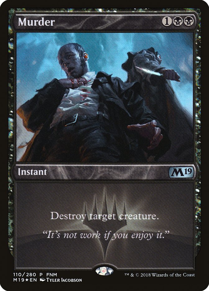 Murder (FNM) [Core Set 2019 Promos] - Magic: The Gathering - Card Brawlers | Quebec | Canada |