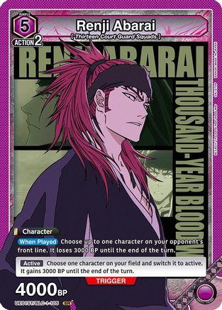 Renji Abarai (105) (UE01ST/BLC-1-105) - UE01ST BLEACH ThousandYear Blood War Starter Deck - UE01ST: BLEACH: Thousand-Year Blood War Starter Deck - Card Brawlers | Quebec | Canada |