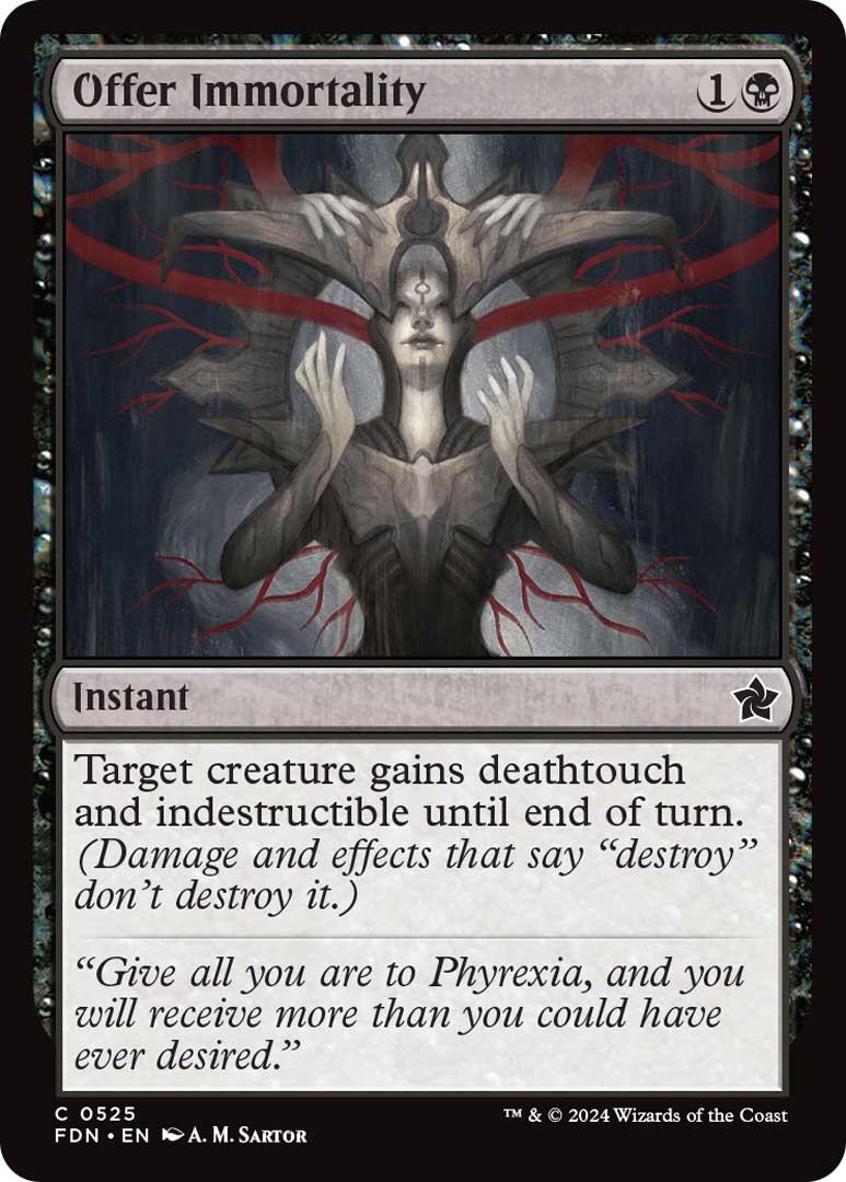 Offer Immortality [Foundations] - Magic: The Gathering - Card Brawlers | Quebec | Canada |