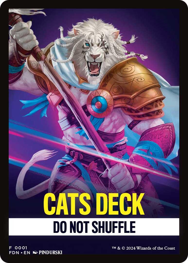 Cats Deck Theme Card [Foundations Tokens] - Magic: The Gathering - Card Brawlers | Quebec | Canada |
